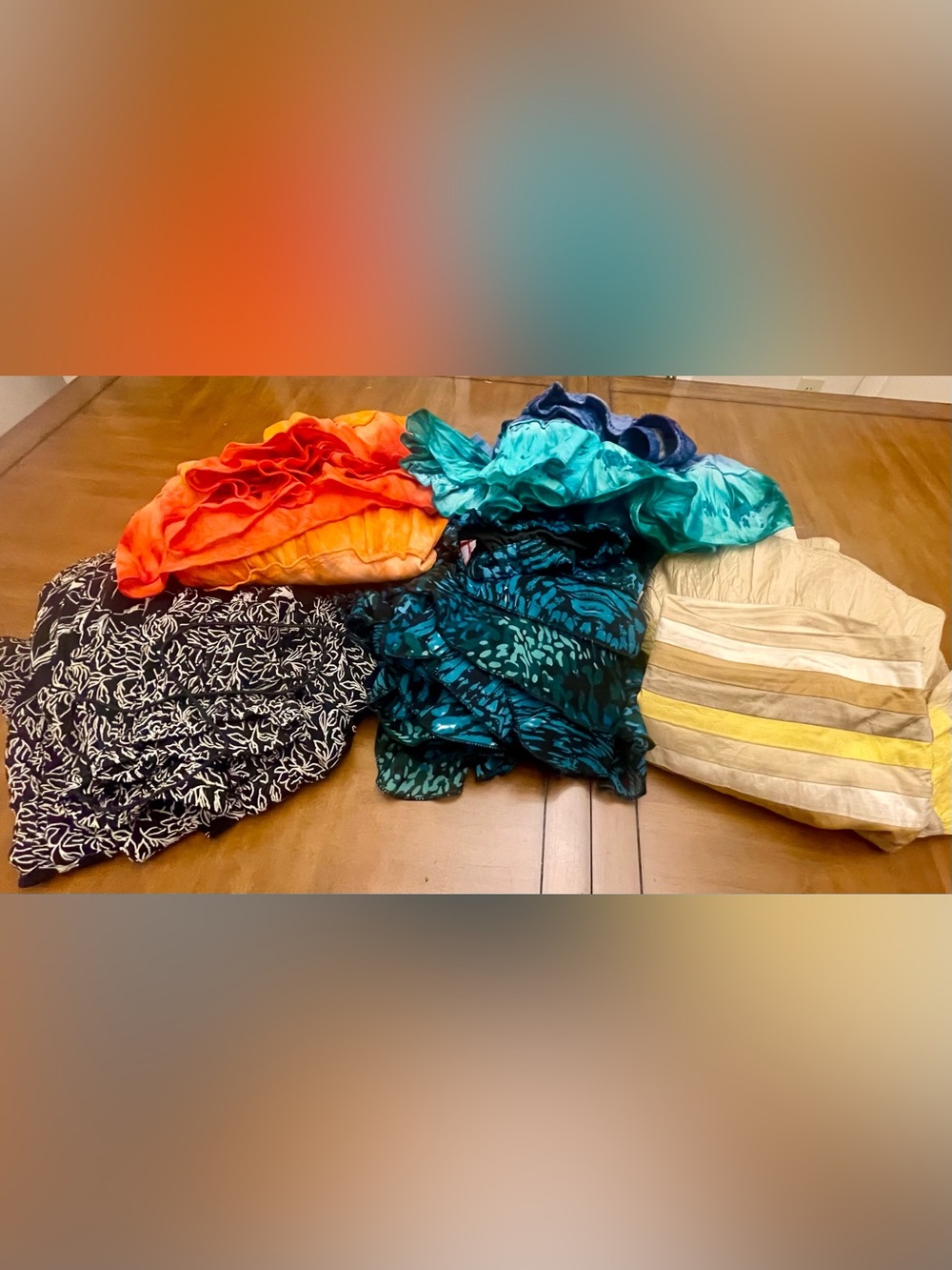 Colorful Summer Bundle of Classic Ruffled Skirts